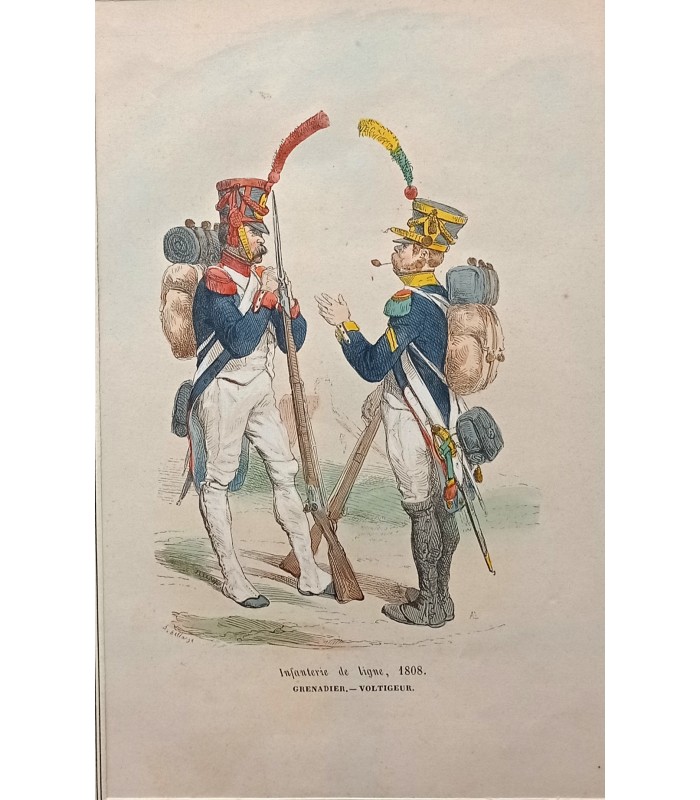 Infanterie De Ligne 1808 Grenadier Voltigeur Costumes Militaires