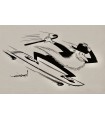 AXEL "Skateboard" - Dessin de presse original signé.